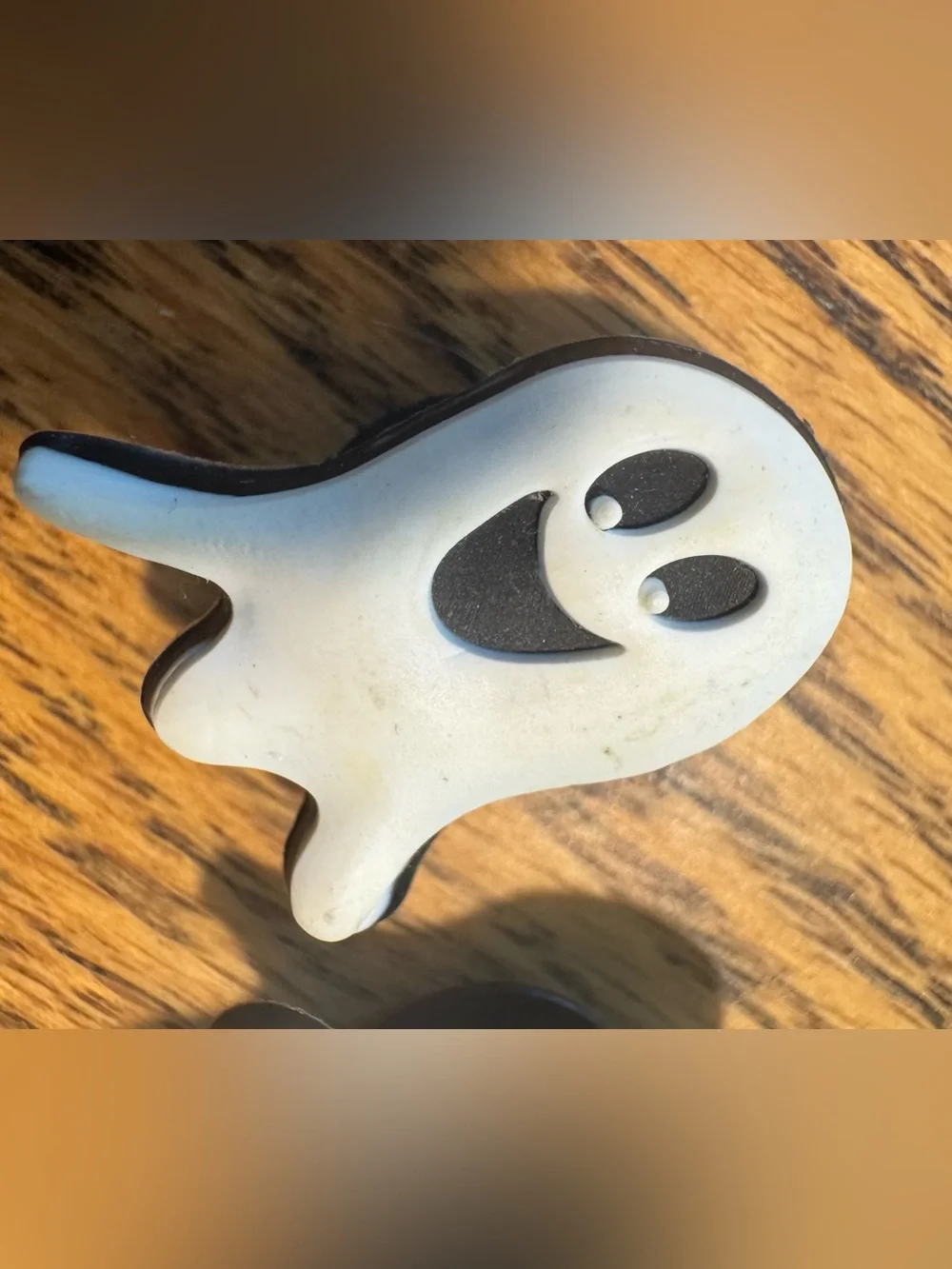 Jibbitz White Ghost Shoe Charms - Playful Faces, Y2K, Vintage